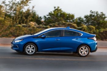 2016 Chevrolet Volt blue exterior model side view