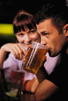 Couple in bar